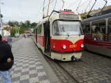 Prague tram line 2 with railcar 8267 at Malostranská (2024)