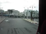 Rabat tram line L1 on Avenue des Nations Unies (2018)