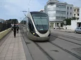 Rabat tram line L2 on Avenue Chellah (2018)