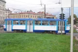 Riga tram line 2 with railcar 30122 on 13.janvāra iela, seen from the side (2012)
