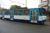 Riga tram line 7 with railcar 35130 on Aspazijas bulvāris (2012)