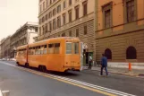 Rome articulated tram 7043 at Termini Farini (1981)