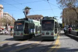 Rome extra line 2/ with low-floor articulated tram 9020 at Risorgimento S.Pietro (2010)