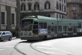 Rome extra line 2/ with low-floor articulated tram 9025 on Piazza Risorgimento (2010)