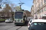 Rome extra line 2/ with low-floor articulated tram 9025, the back Risorgimento S.Pietro (2010)