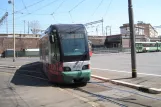 Rome tram line 14 with low-floor articulated tram 9115 near Porta Maggiore (2010)
