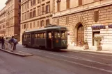 Rome tram line 14 with railcar 8033 at Termini Farini (1981)