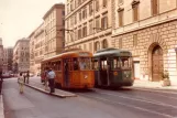 Rome tram line 14 with railcar 8035 at Termini Farini (1981)