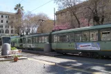 Rome tram line 19 with articulated tram 7081 at Risorgimento S.Pietro (2010)