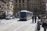 Rome tram line 8 with low-floor articulated tram 9204 at Torre Argentina (2010)