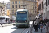 Rome tram line 8 with low-floor articulated tram 9235 at Torre Argentina (2010)