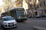 Rome tram line 8 with low-floor articulated tram 9239 on Viale Trastevere (2010)