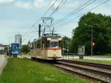 Rostock articulated tram 1 on Südring (2010)