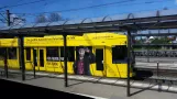 Rostock low-floor articulated tram 671 at Dierkower Kreuz (2016)
