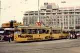 Rotterdam tram line 4 with articulated tram 362 at Rotterdam Centraal Stationsplein (1981)
