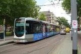 Rotterdam tram line 4 with low-floor articulated tram 2129 at Heemraadsplein (2014)