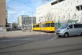 Rotterdam tram line 8 with articulated tram 733 on Beurstraverse (2010)