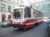 Saint Petersburg tram line 16 with railcar 8324 on Zagorodnyi prospekt (2009)
