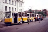 Saint Petersburg tram line 6 with railcar 2602 at Ul. Akademika Lebedeva (1992)