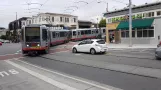 San Francisco articulated tram 1433 at 9th & Irving (2021)