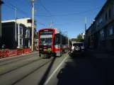 San Francisco articulated tram 2097 at Carl & Stanyan (2023)