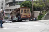 San Francisco cable car California with cable car 52 at California & Kearny (2010)