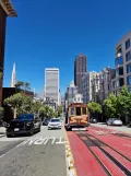 San Francisco cable car California with cable car 56 at Market & 5th (2023)