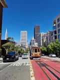 San Francisco cable car California with cable car 56 at Powell Street (2023)