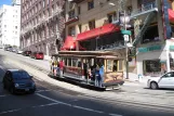 San Francisco cable car California with cable car 56 in the intersection California Street/Grant Ave (2010)