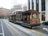 San Francisco cable car California with cable car 60 at California & Davis (2016)