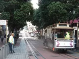 San Francisco cable car Powell-Hyde with cable car 1 at Powell & Market (2009)