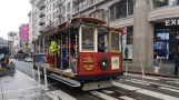 San Francisco cable car Powell-Hyde with cable car 11 on Market & 5th (2019)