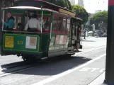 San Francisco cable car Powell-Hyde with cable car 13 on Columbus Avenue (2009)
