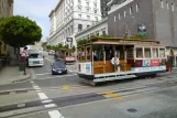 San Francisco cable car Powell-Hyde with cable car 14 on Powell Street (2010)