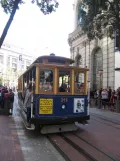 San Francisco cable car Powell-Hyde with cable car 16 at Market & Powell (2016)