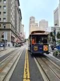 San Francisco cable car Powell-Hyde with cable car 16 on Powell St (2022)