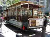 San Francisco cable car Powell-Hyde with cable car 28 at Powell & Market  front view (2009)