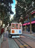 San Francisco cable car Powell-Hyde with cable car 9 at Market & Powell (2022)