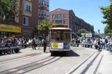 San Francisco cable car Powell-Mason with cable car 11 at Taylor & Bay (2010)