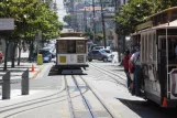 San Francisco cable car Powell-Mason with cable car 11 on Taylor St (2010)