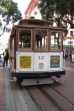 San Francisco cable car Powell-Mason with cable car 12 at Powell & Market (2010)