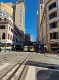 San Francisco cable car Powell-Mason with cable car 12 on Market & 5th (2023)