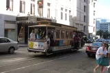 San Francisco cable car Powell-Mason with cable car 14 on Powell Street (2010)