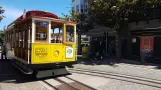 San Francisco cable car Powell-Mason with cable car 15 at Taylor & Bay (2021)