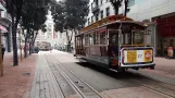 San Francisco cable car Powell-Mason with cable car 17 at Market & Powell (2019)