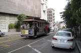 San Francisco cable car Powell-Mason with cable car 19 on Powell Street (2010)