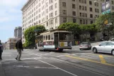 San Francisco cable car Powell-Mason with cable car 20 on Powell Street (2010)