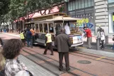 San Francisco cable car Powell-Mason with cable car 24 at Market & Powell (2010)