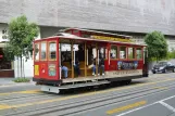 San Francisco cable car Powell-Mason with cable car 25 on Powell Street (2010)