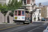 San Francisco cable car Powell-Mason with cable car 9 on Powell Street (2010)